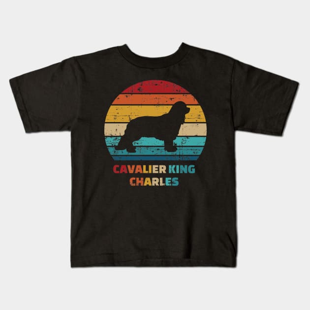 Cavalier King Charles vintage Kids T-Shirt by Designzz